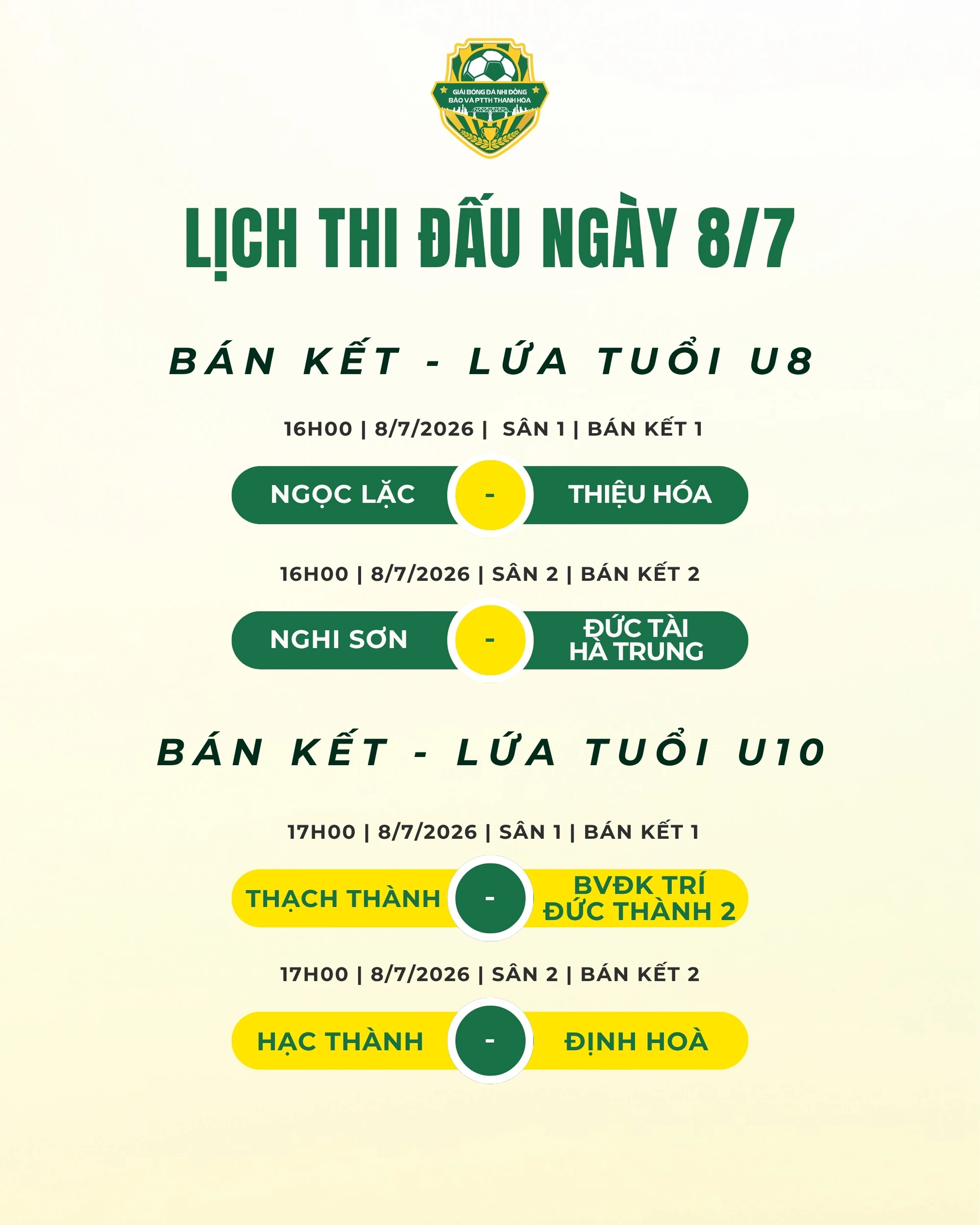 Lịch thi đấu ngày 8/7: Chờ những tấm vé vào chung kết
