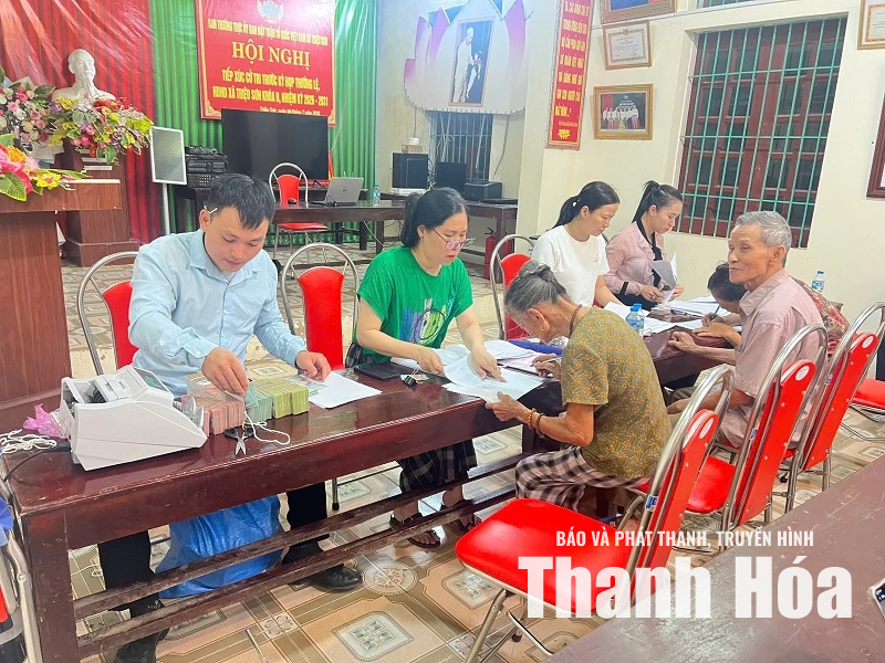 Xã Triệu Sơn chi trả tiền bồi thường GPMB Dự án Khu dân cư mới Nam Đồng Nẫn 3