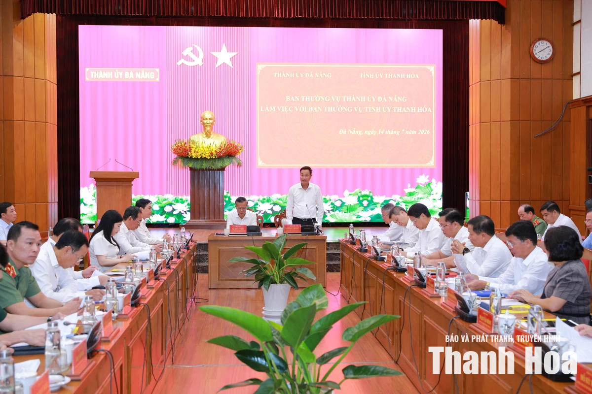Thanh Hóa - Đà Nẵng chia sẻ kinh nghiệm, thống nhất hợp tác phát triển