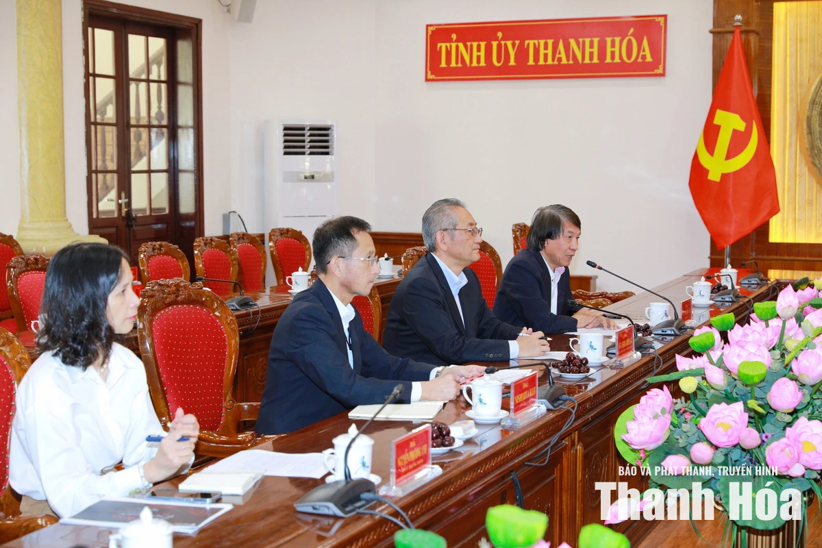 Bí thư Tỉnh ủy Lê Đức Thái tiếp và làm việc với Tổng Giám đốc Công ty TNHH Idemitsu Việt Nam