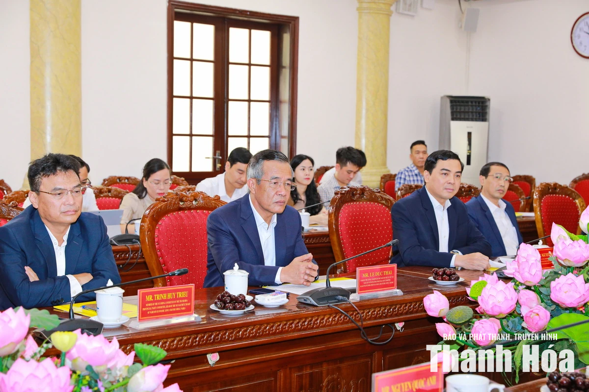Bí thư Tỉnh ủy Lê Đức Thái tiếp và làm việc với Tổng Giám đốc Công ty TNHH Idemitsu Việt Nam