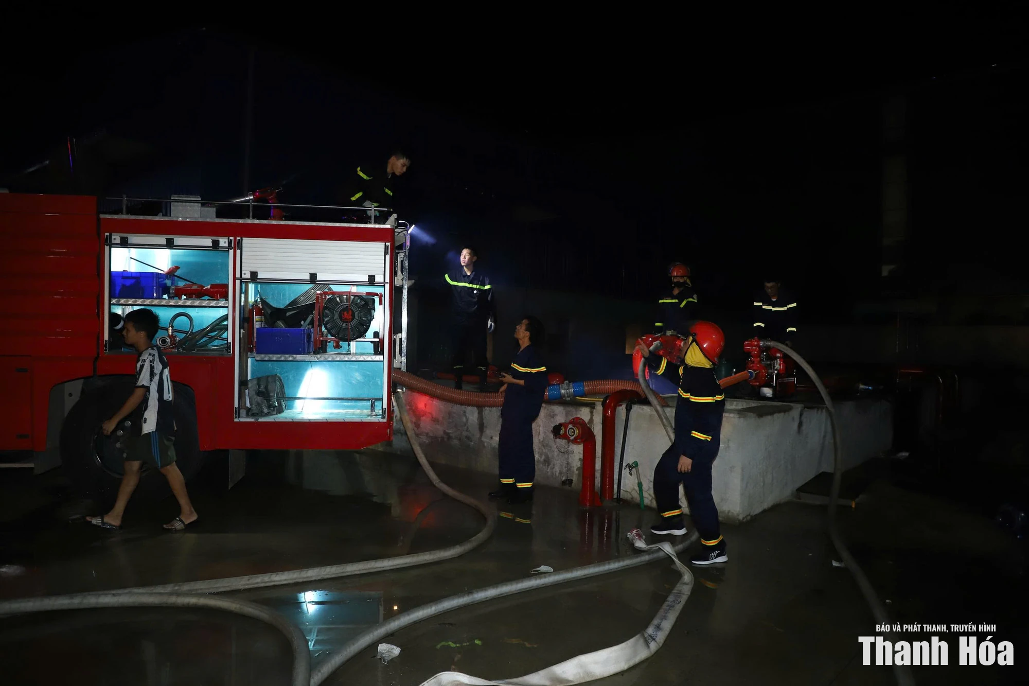 Cháy tại Khu công nghiệp Tây Bắc Ga