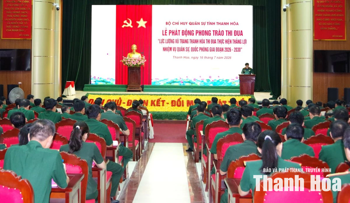 Lực lượng vũ trang Thanh Hóa thi đua thực hiện thắng lợi nhiệm vụ quân sự, quốc phòng giai đoạn 2026-2030