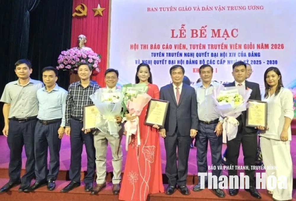 Báo cáo viên Thanh Hóa giành giải cao tại Hội thi Báo cáo viên, tuyên truyền viên giỏi khu vực I
