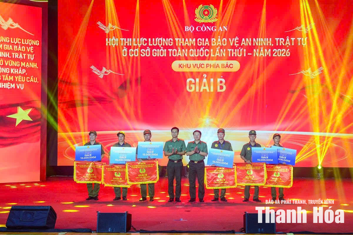 Đội Thanh Hóa đoạt Giải A Hội thi lực lượng tham gia bảo vệ an ninh, trật tự ở cơ sở giỏi&nbsp;toàn quốc lần thứ I, khu vực phía Bắc