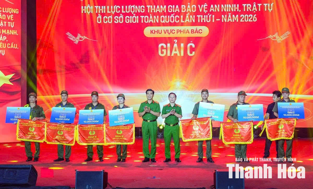 Đội Thanh Hóa đoạt Giải A Hội thi lực lượng tham gia bảo vệ an ninh, trật tự ở cơ sở giỏi&nbsp;toàn quốc lần thứ I, khu vực phía Bắc