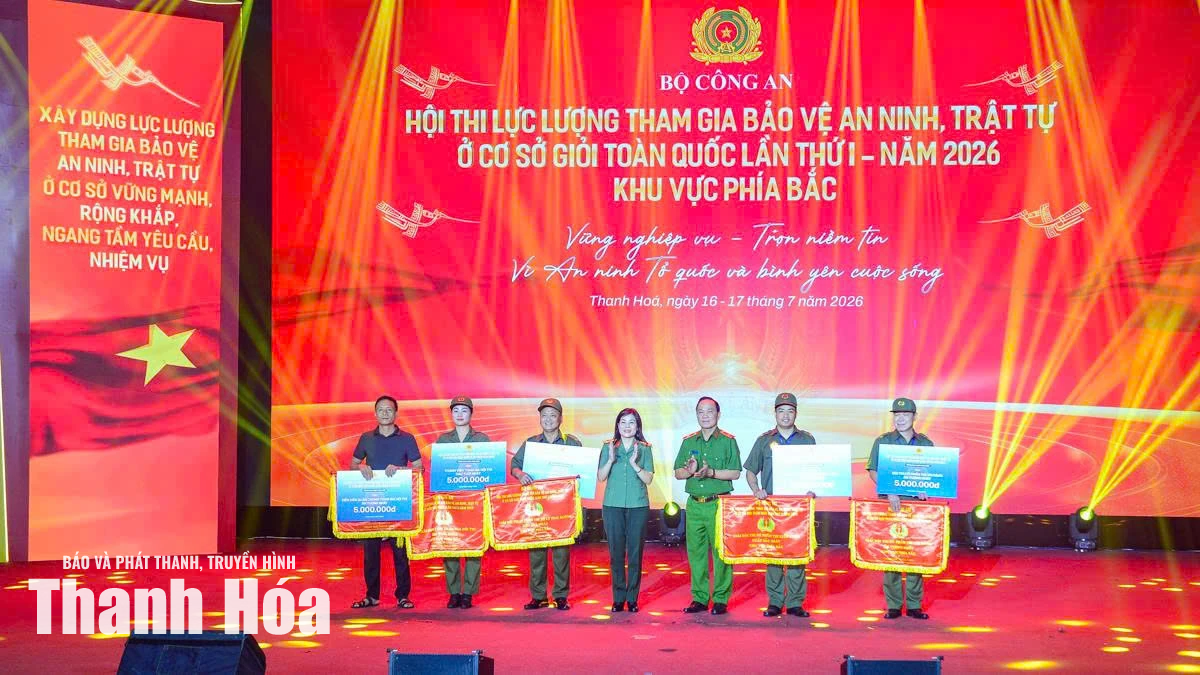 Đội Thanh Hóa đoạt Giải A Hội thi lực lượng tham gia bảo vệ an ninh, trật tự ở cơ sở giỏi&nbsp;toàn quốc lần thứ I, khu vực phía Bắc
