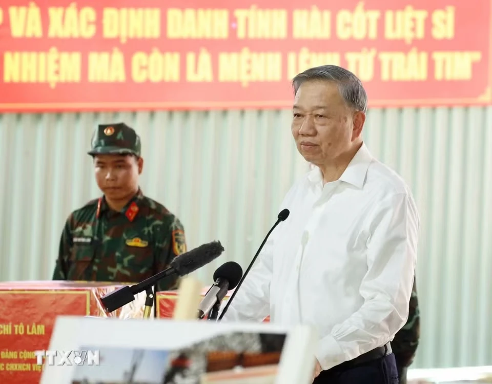 Tổng Bí thư, Chủ tịch nước Tô Lâm: Tìm kiếm, quy tập, xác định danh tính các liệt sĩ là trách nhiệm thiêng liêng trước Tổ quốc, trước nhân dân