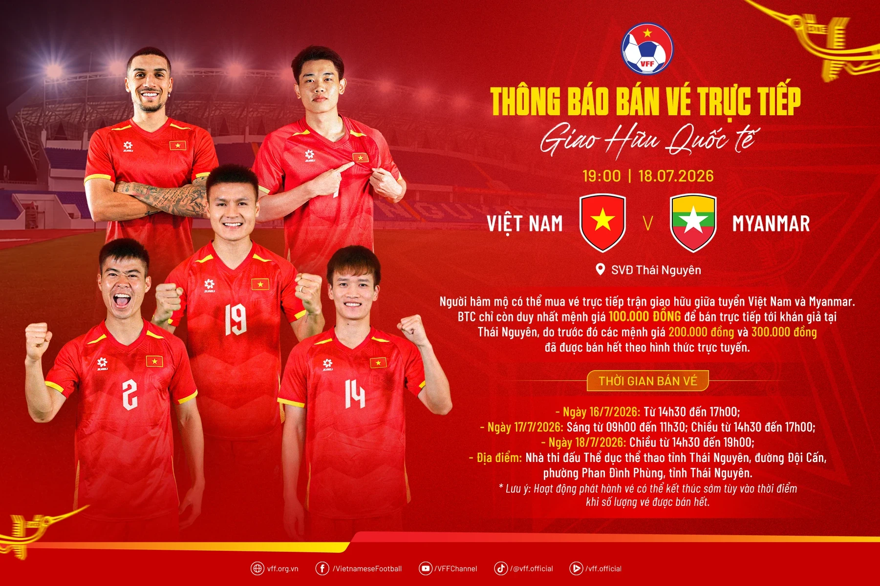 Đội tuyển Việt Nam thi đấu giao hữu với Myanmar; Tây Ban Nha hạ gục Pháp 