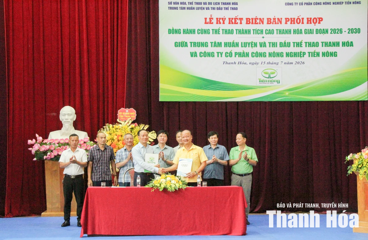 Công ty Tiến Nông tiếp tục đồng hành cùng thể thao thành tích cao Thanh Hóa