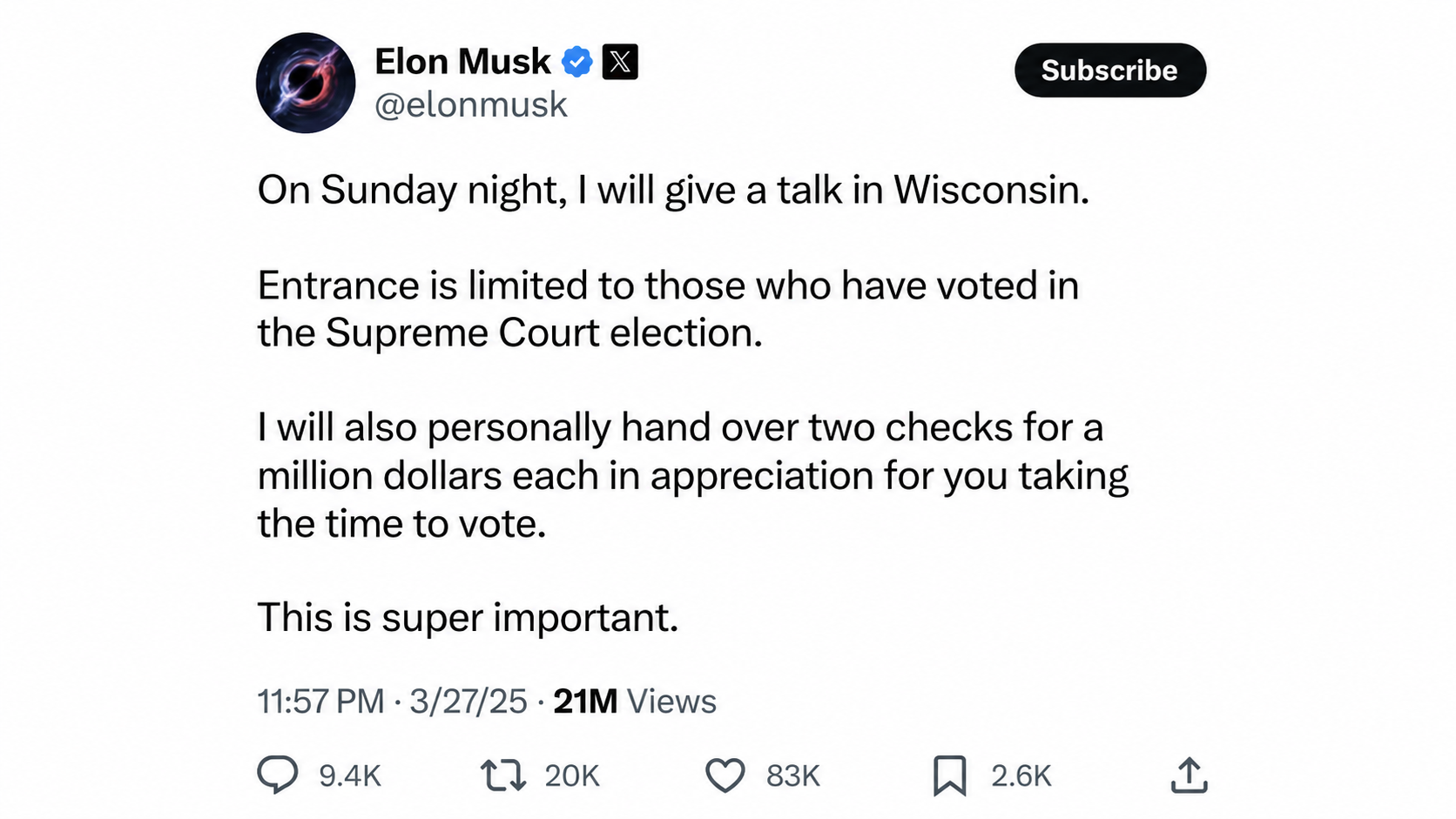 Tỷ phú Elon Musk có nguy cơ bị truy tố vì nghi vi phạm luật bầu cử