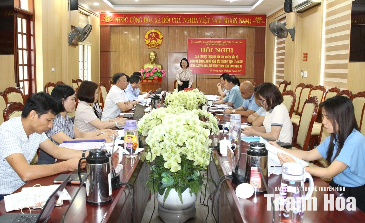 Giám sát việc thực hiện dân chủ ở cơ sở gắn với trách nhiệm người đứng đầu tại xã Hà Trung