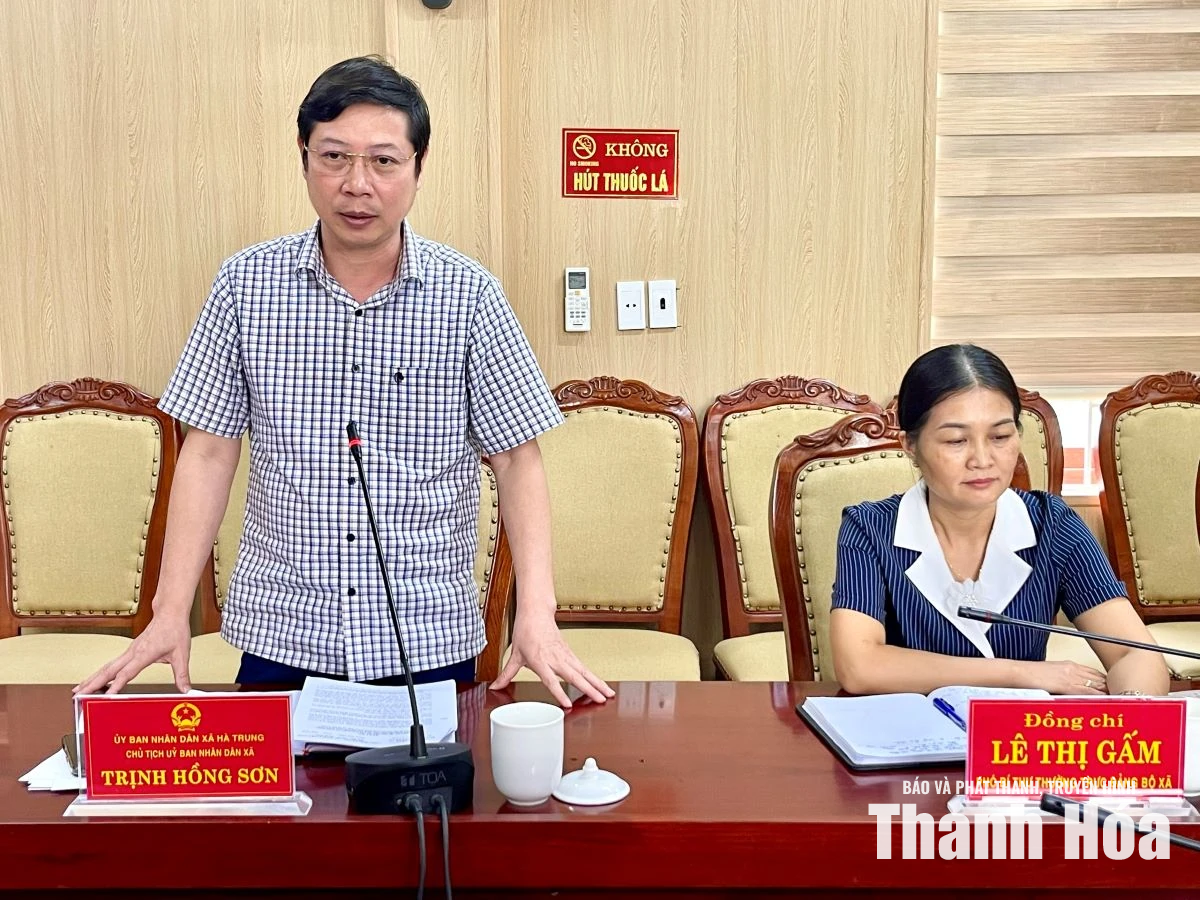 Giám sát việc thực hiện dân chủ ở cơ sở gắn với trách nhiệm người đứng đầu tại xã Hà Trung