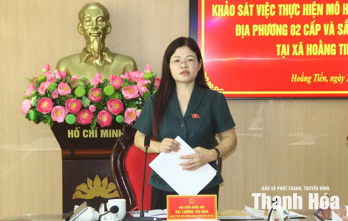 Khảo sát việc thực hiện mô hình chính quyền địa phương 2 cấp tại xã Hoằng Tiến