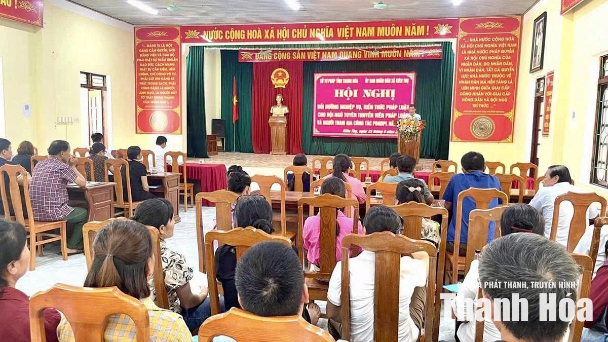 Đưa pháp luật vào cuộc sống từ những cách làm gần dân ở Kiên Thọ