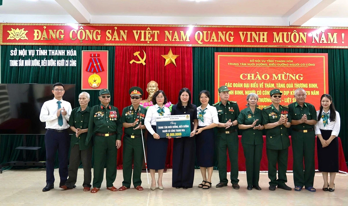 BIDV Lam Sơn với những hoạt động tri ân dịp 27/7