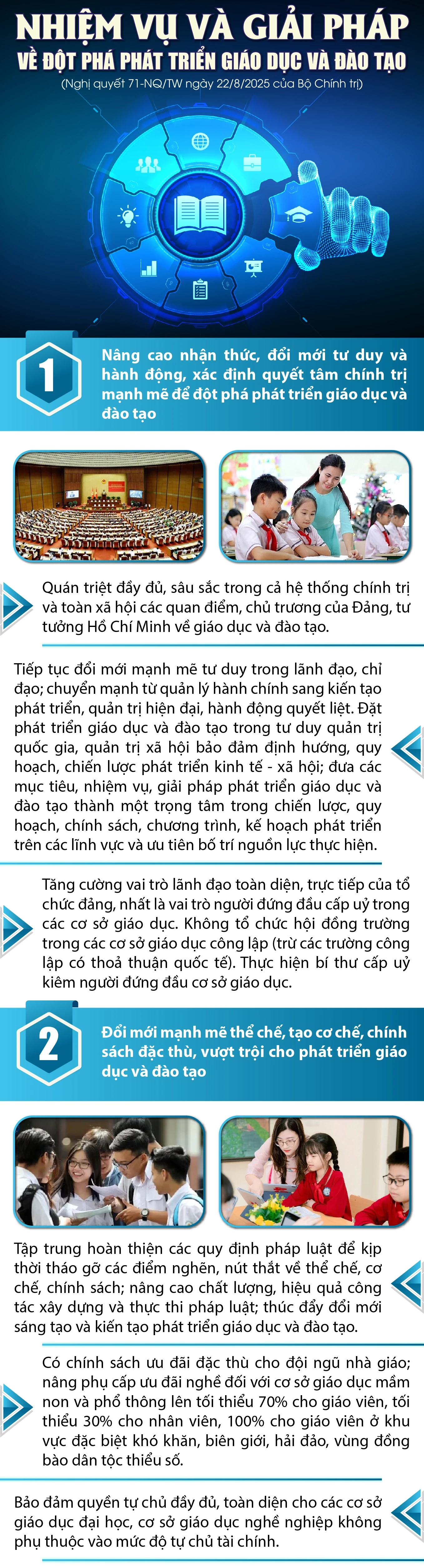 Nhiệm vụ và giải pháp về đột phá phát triển giáo dục và đào tạo
