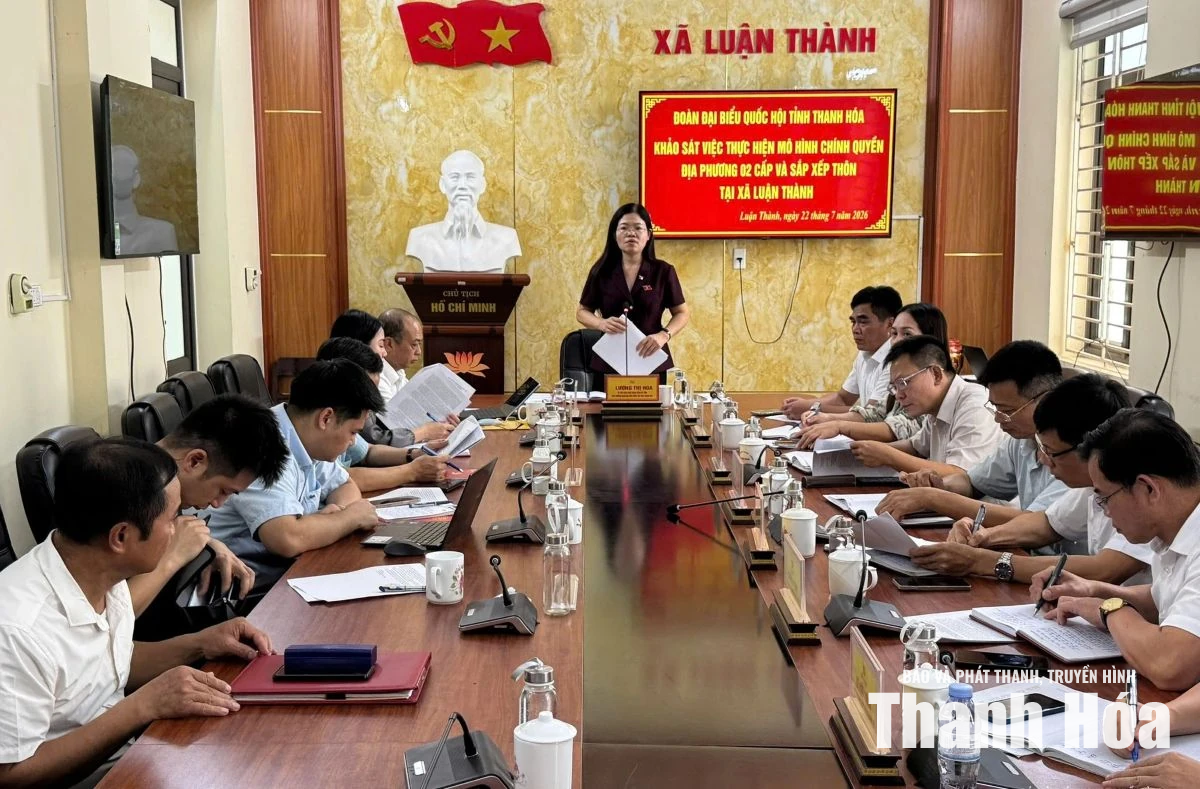 Khảo sát việc thực hiện mô hình chính quyền địa phương 2 cấp và sắp xếp thôn tại xã Luận Thành