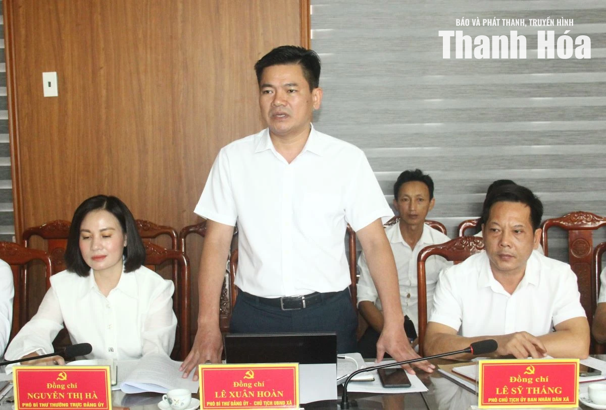 Khảo sát việc thực hiện mô hình chính quyền địa phương 2 cấp tại xã Hoằng Tiến