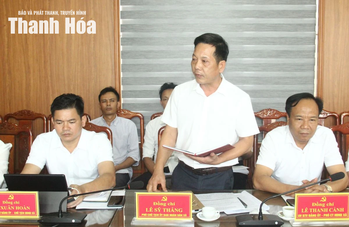 Khảo sát việc thực hiện mô hình chính quyền địa phương 2 cấp tại xã Hoằng Tiến