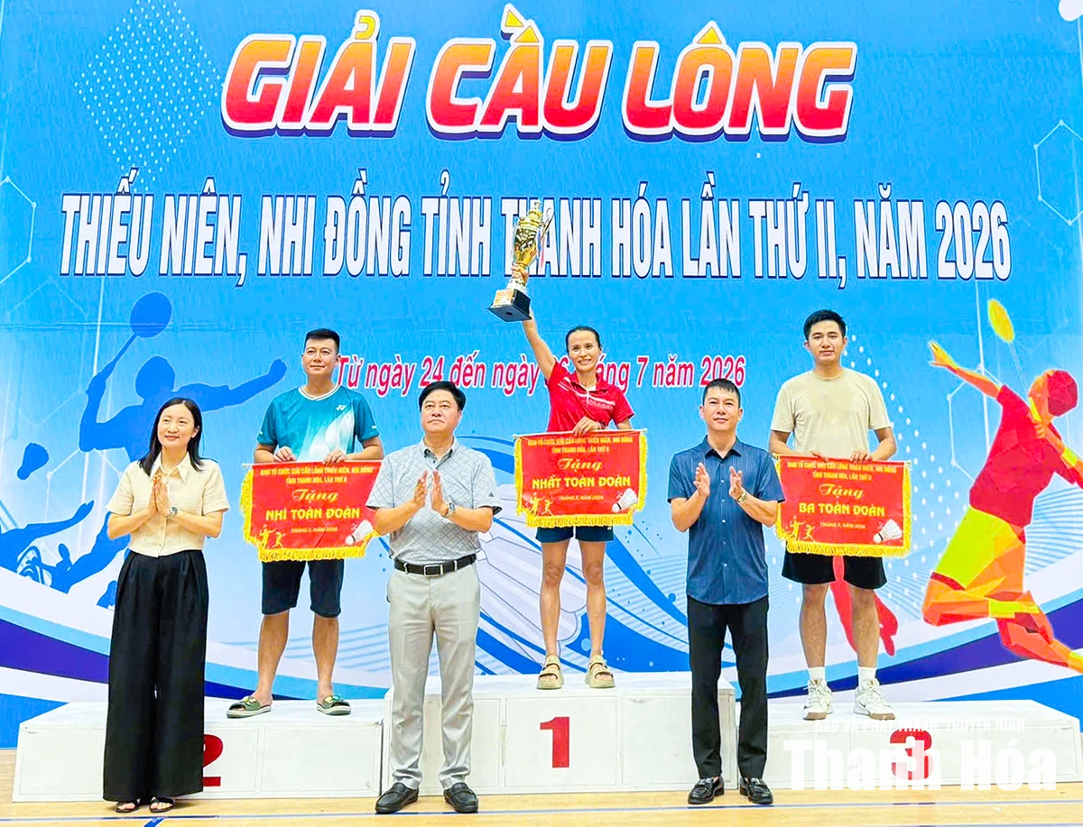 Bế mạc Giải cầu lông thiếu niên, nhi đồng tỉnh Thanh Hóa lần thứ II, năm 2026