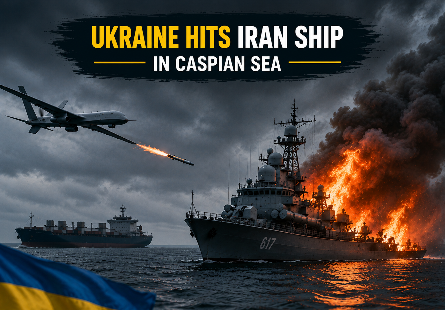Ukraine tập kích tàu Iran trên Biển Caspi: Xung đột nguy cơ lan rộng