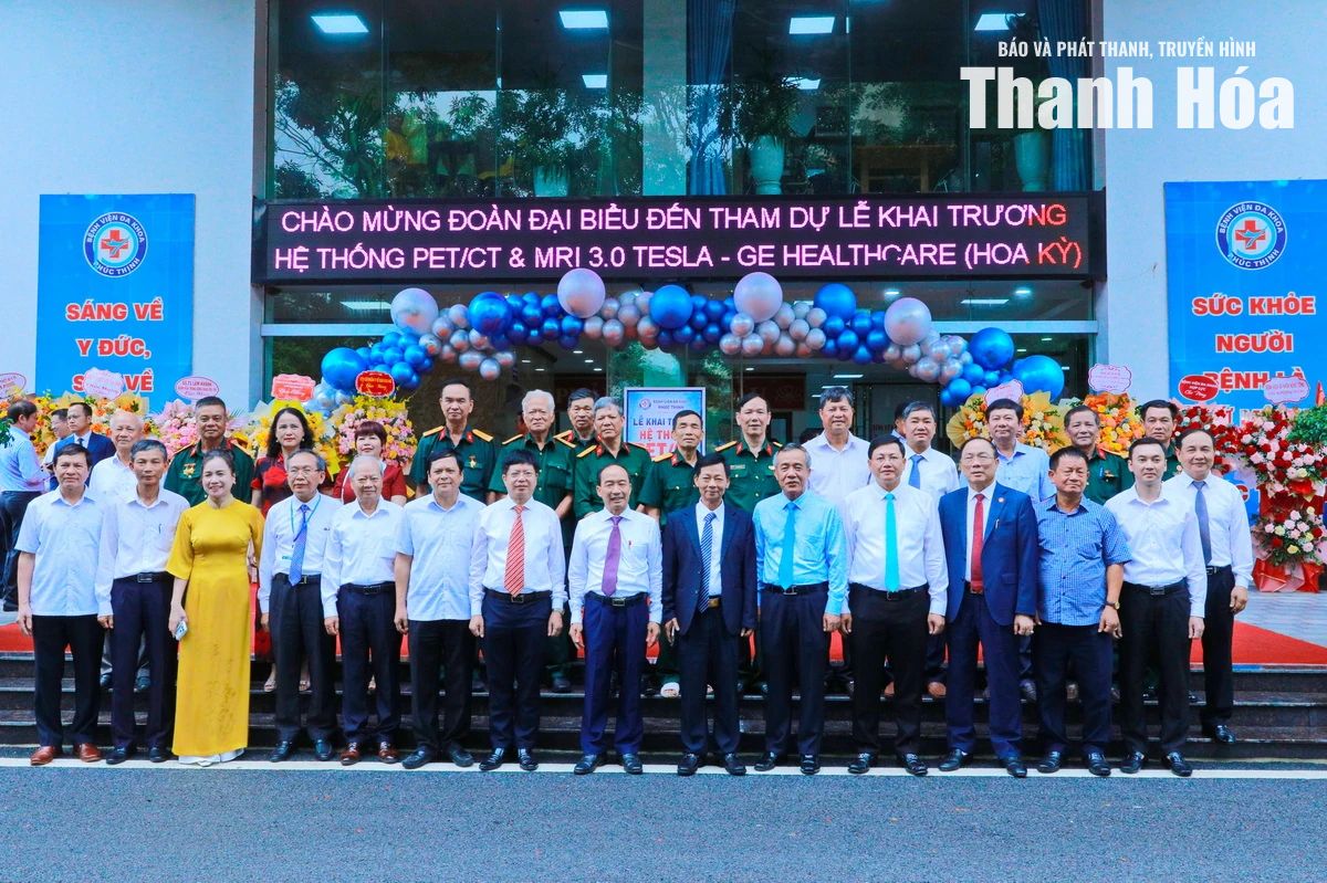 Bí thư Tỉnh ủy Lê Đức Thái dự lễ khai trương hệ thống chẩn đoán hình ảnh công nghệ cao tại Bệnh viện Đa khoa Phúc Thịnh
