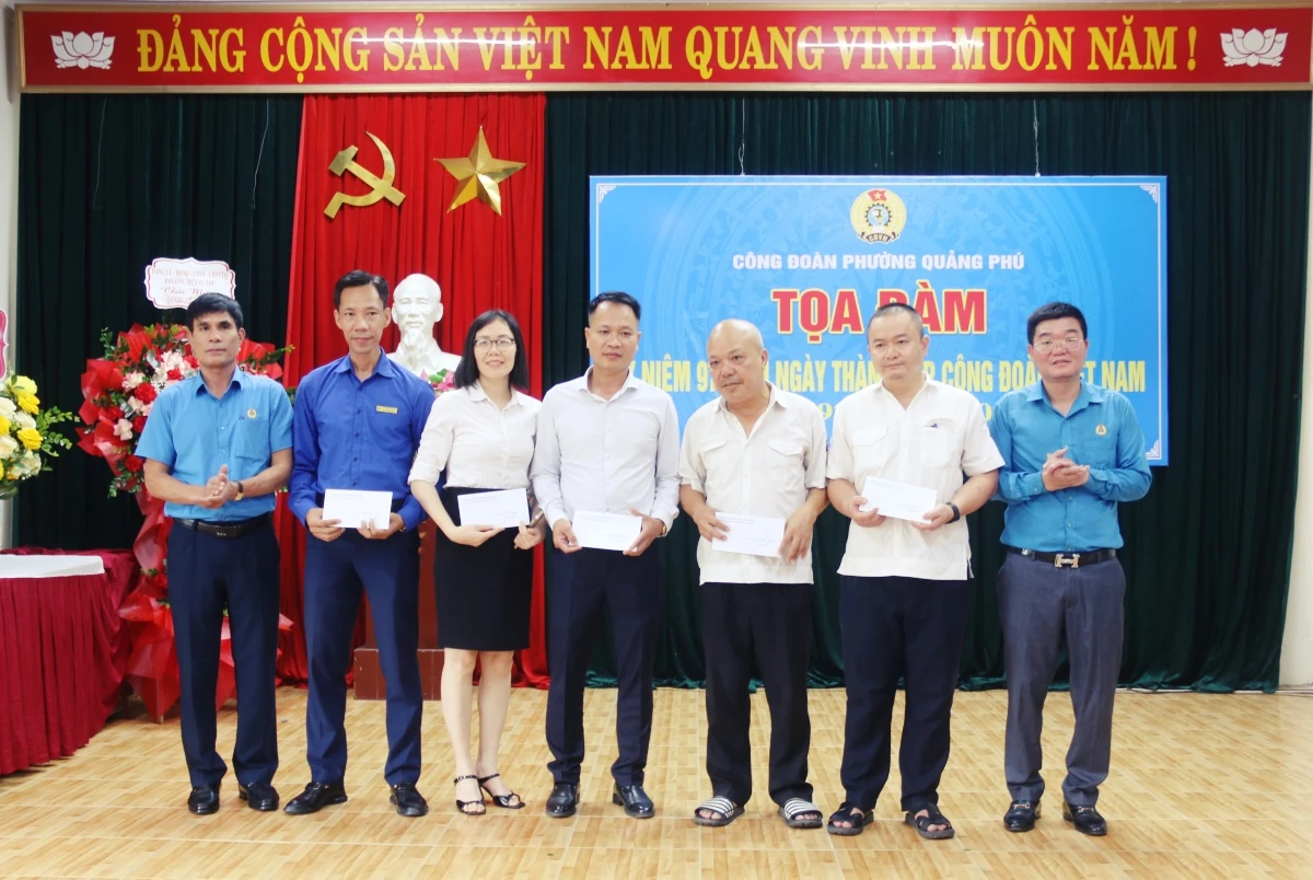 Công đoàn phường Quảng Phú tọa đàm kỷ niệm 97 năm Ngày thành lập Công đoàn Việt Nam