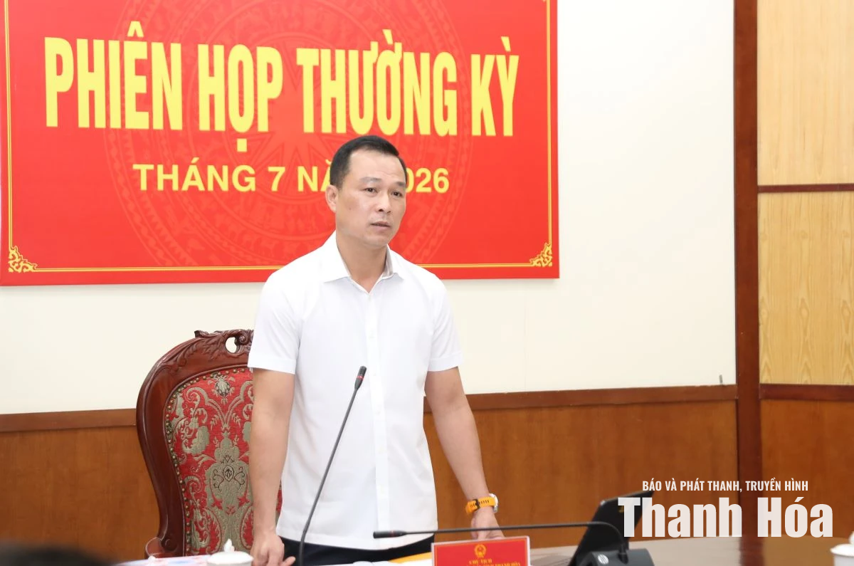 Chủ tịch UBND tỉnh Tô Anh Dũng chủ trì phiên họp thường kỳ tháng 7/2026