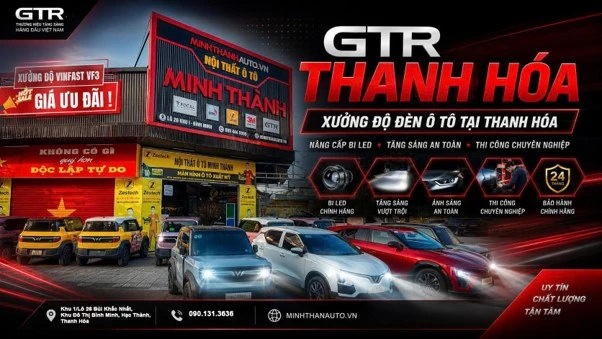 Độ đèn Bi Led &amp; Laser và đèn trợ sáng ô tô tại Thanh Hóa