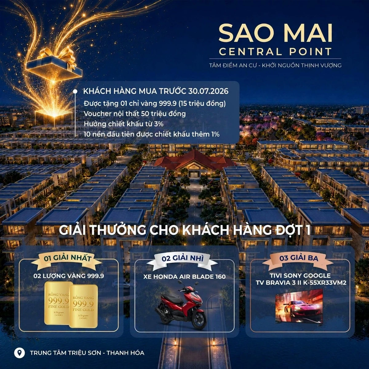 Sao Mai Central Point - đừng để người khác mua vị trí mình thích!