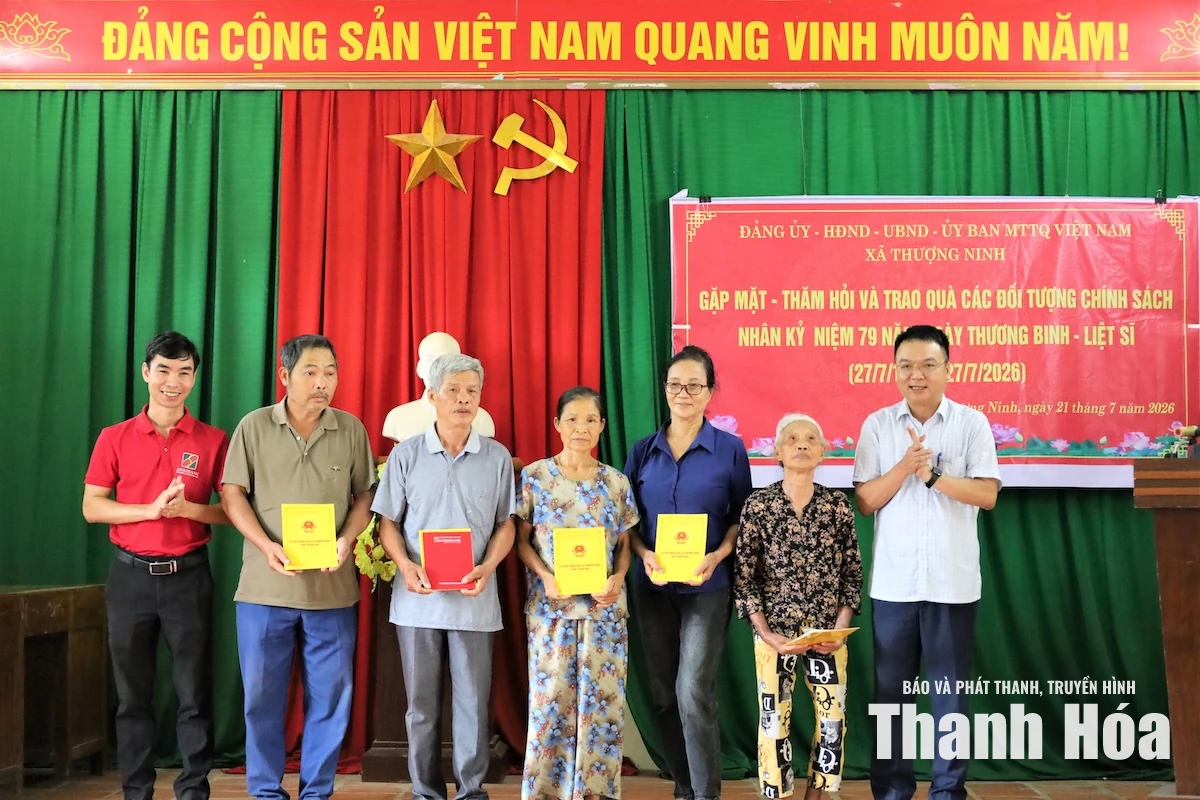 Thượng Ninh trao hơn 420 suất quà tri ân người có công