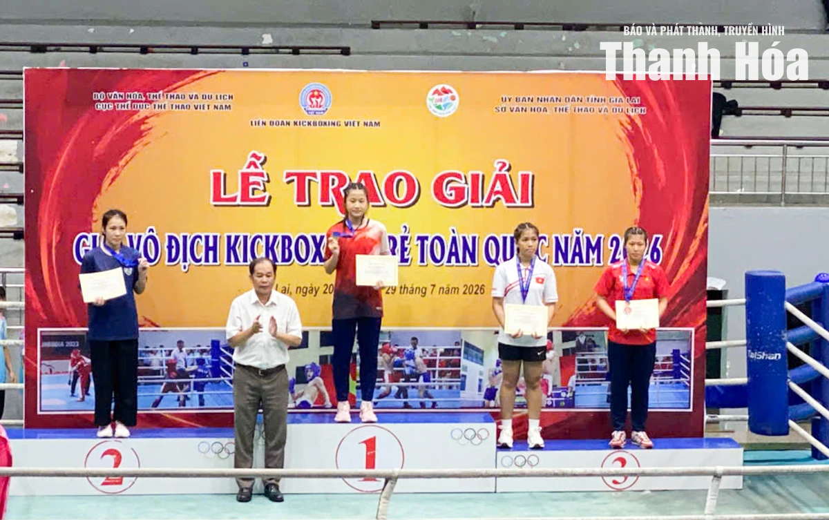 Kickboxing Thanh Hóa giành 7 huy chương tại Giải vô địch trẻ toàn quốc