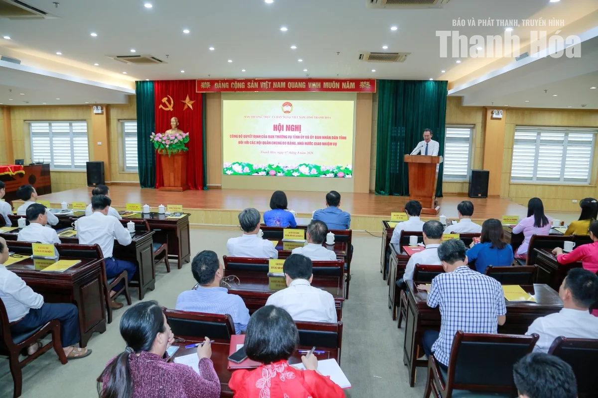 Công bố quyết định về sắp xếp, tinh gọn các hội quần chúng do Đảng, Nhà nước giao nhiệm vụ