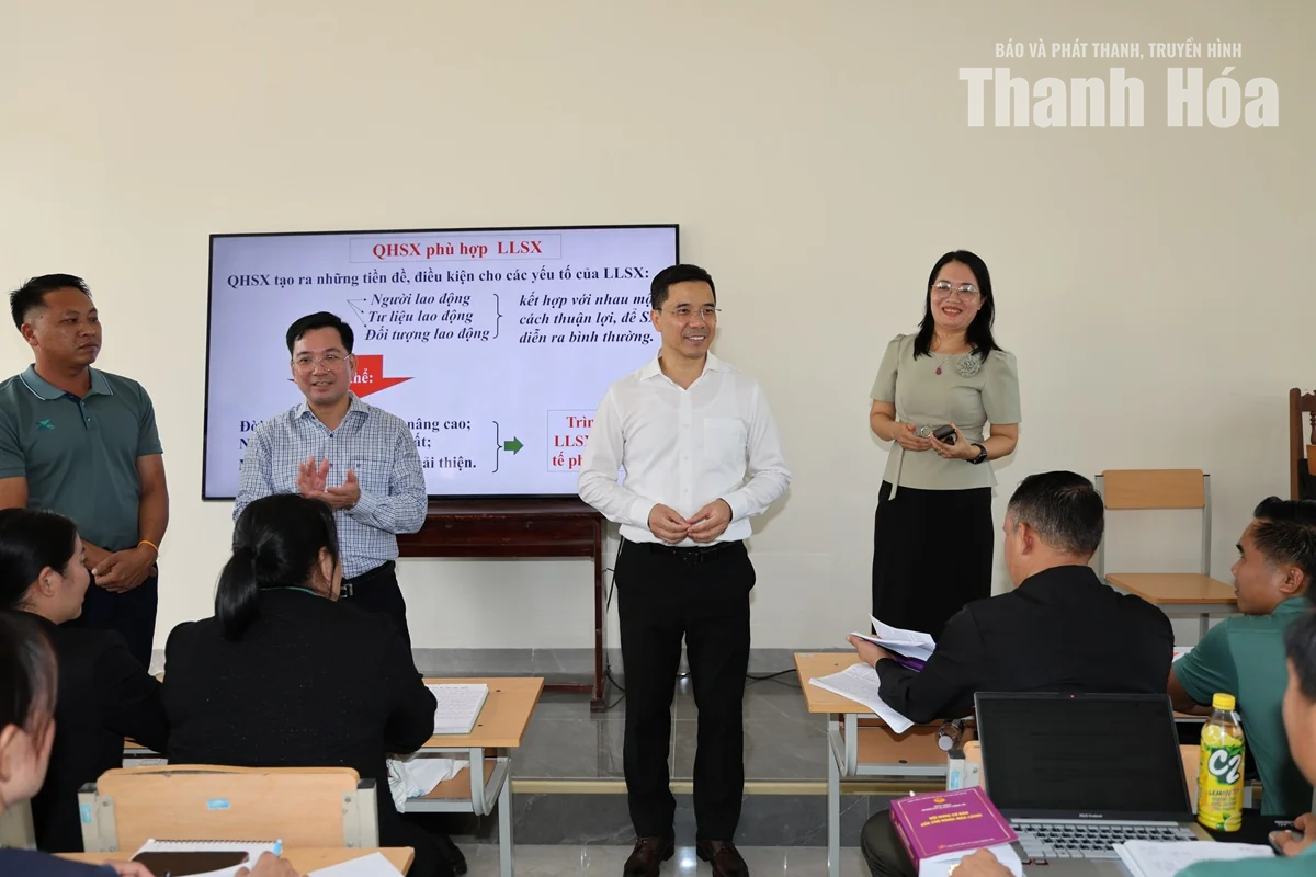 Đánh giá tiến độ xây dựng Trường Chính trị tỉnh Thanh Hóa đạt chuẩn mức 2