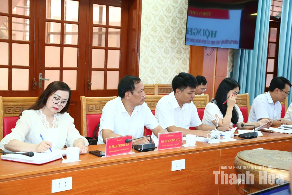 Đánh giá tiến độ xây dựng Trường Chính trị tỉnh Thanh Hóa đạt chuẩn mức 2