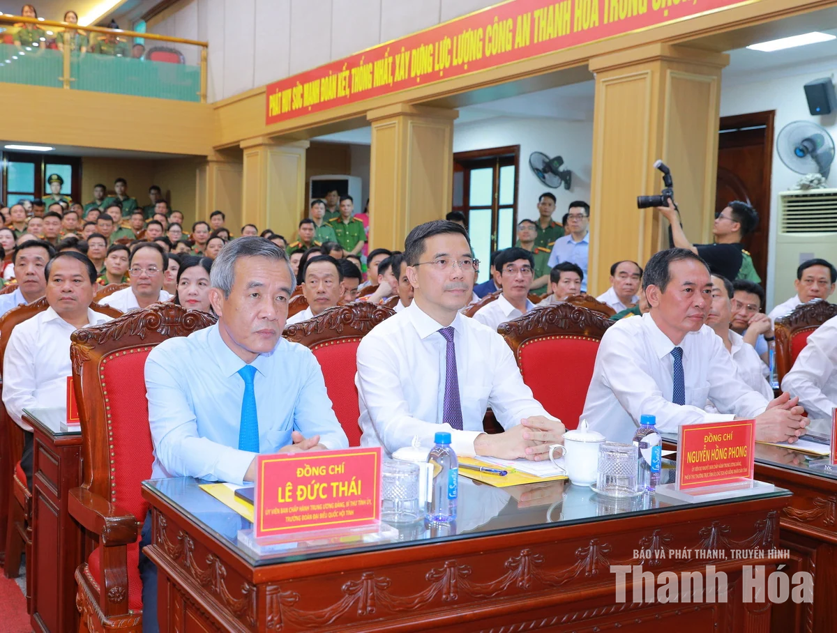 Công bố Quyết định điều động, bổ nhiệm Đại tá Hoàng Quốc Việt giữ chức Giám đốc Công an tỉnh Thanh Hóa
