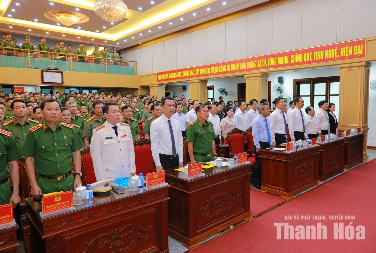 Công bố Quyết định điều động, bổ nhiệm Đại tá Hoàng Quốc Việt giữ chức Giám đốc Công an tỉnh Thanh Hóa