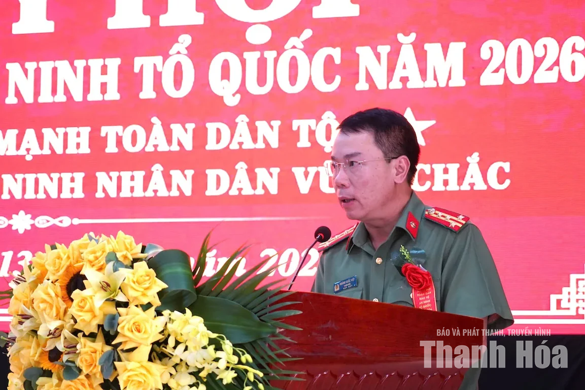 Giám đốc Công an tỉnh dự Ngày hội toàn dân bảo vệ an ninh Tổ quốc tại xã Hợp Tiến