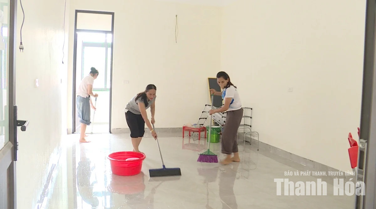 Cận cảnh trường phổ thông nội trú liên cấp tiểu học và THCS sắp hoàn thành đầu tiên ở Thanh Hóa