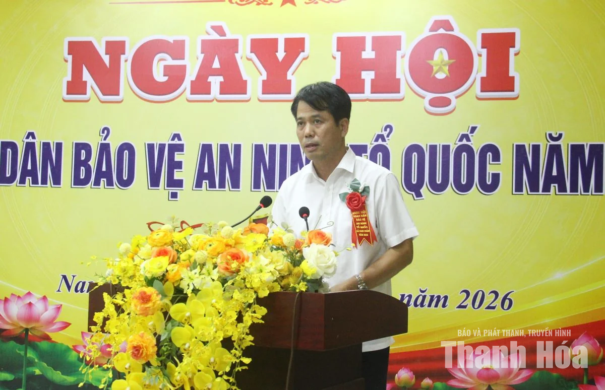 Trưởng Ban Tuyên giáo và Dân vận Tỉnh ủy Đào Xuân Yên dự Ngày hội Toàn dân bảo vệ an ninh Tổ quốc tại xã Nam Xuân
