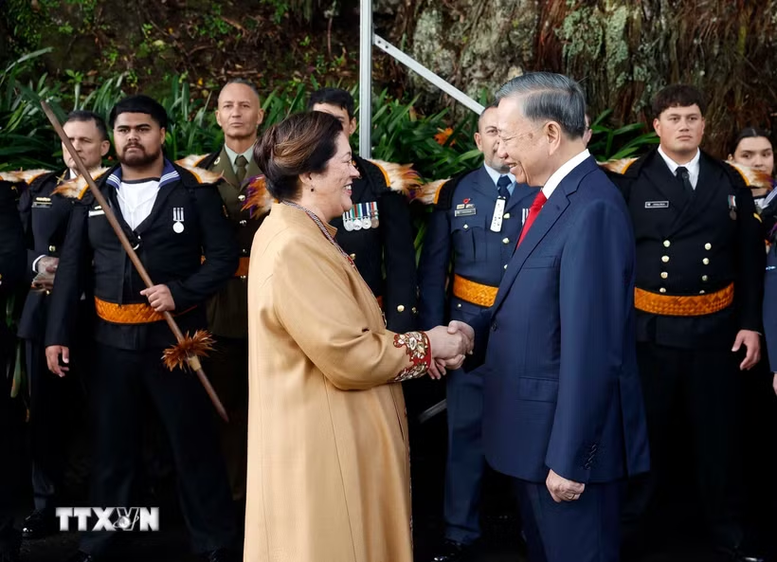 Lễ đón Tổng Bí thư, Chủ tịch nước Tô Lâm thăm cấp Nhà nước tới New Zealand