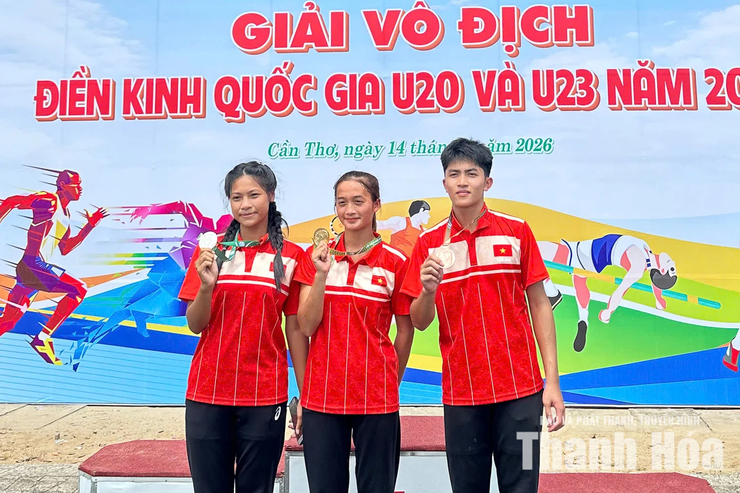 Điền kinh Thanh Hóa thi đấu ấn tượng tại Giải vô địch Điền kinh quốc gia U20 &amp; U23 năm 2026
