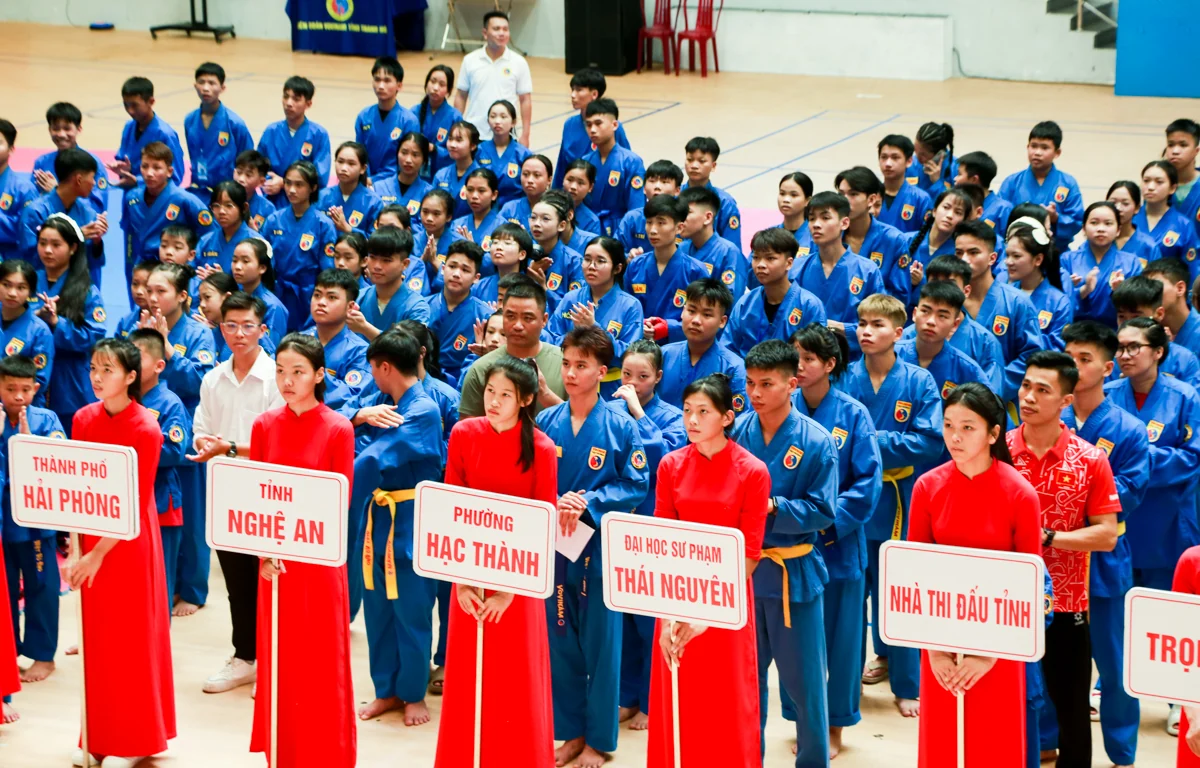 Hơn 500 võ sinh tranh tài tại Giải Vovinam các CLB tỉnh Thanh Hóa mở rộng
