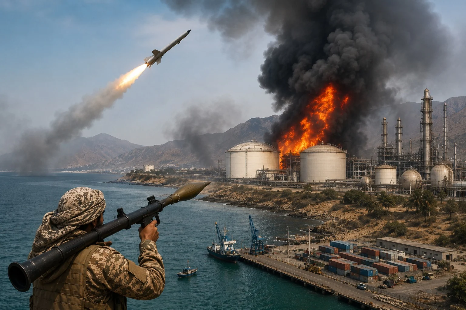 Houthi tấn công cơ sở dầu mỏ Saudi Arabia giữa căng thẳng khu vực