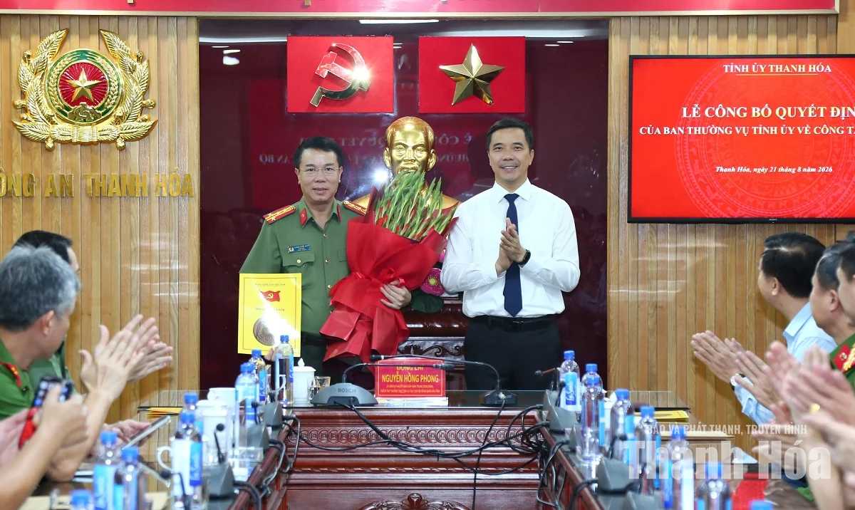 Chỉ định Đại tá Hoàng Quốc Việt, Giám đốc Công an tỉnh tham gia Ban Chấp hành, Ban Thường vụ, giữ chức Bí thư Đảng ủy Công an tỉnh