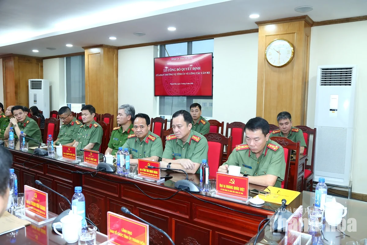 Chỉ định Đại tá Hoàng Quốc Việt, Giám đốc Công an tỉnh tham gia Ban Chấp hành, Ban Thường vụ, giữ chức Bí thư Đảng ủy Công an tỉnh