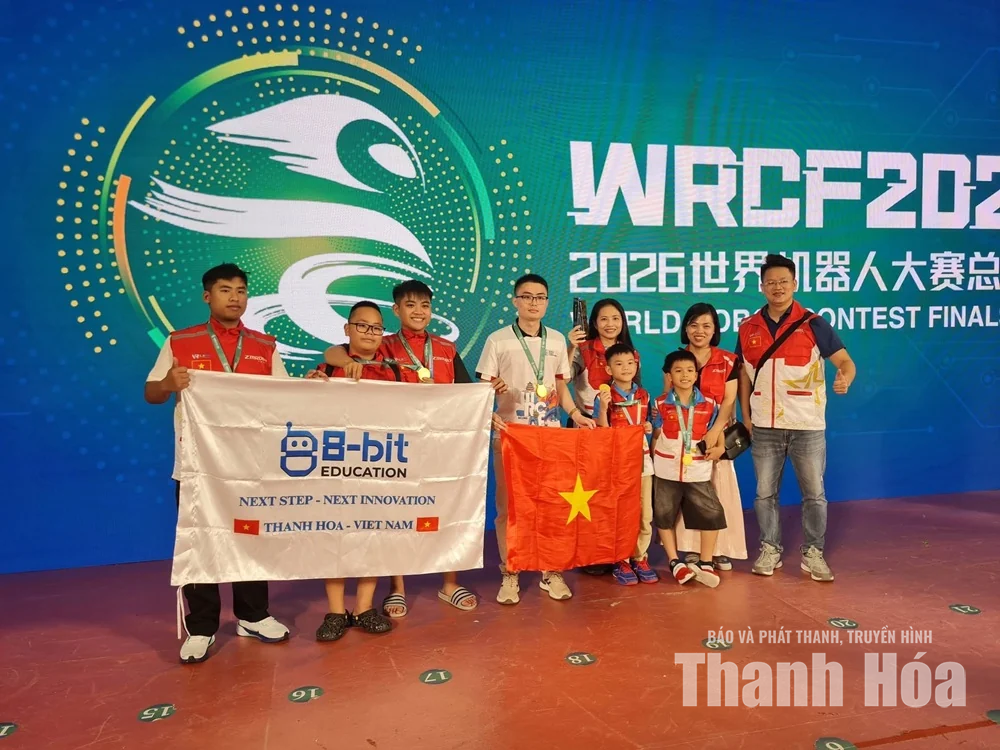 Học sinh Thanh Hóa giành Huy chương vàng tại World Robot Contest Finals (WRCF) 2026