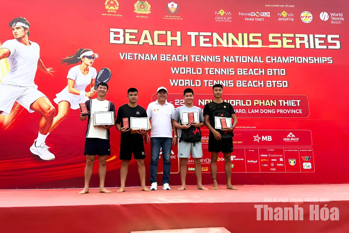 Thanh Hóa ghi dấu ấn với 8 huy chương tại Giải quần vợt bãi biển vô địch quốc gia 2026