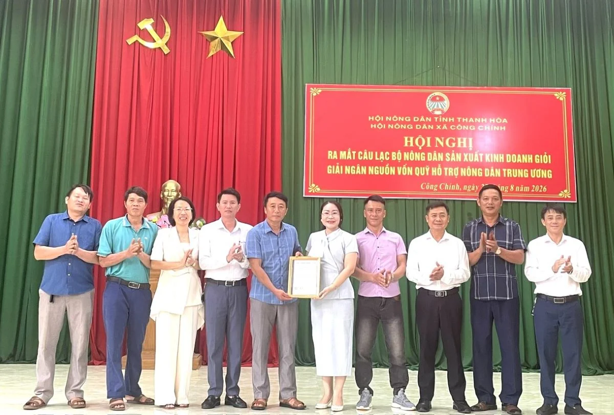Ra mắt Câu lạc bộ Nông dân sản xuất, kinh doanh giỏi xã Công Chính